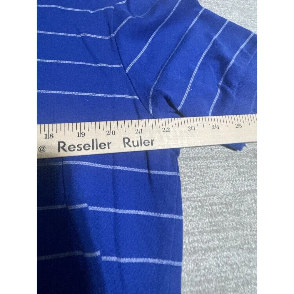 Polo By Ralph Lauren Polo Shirt Men’s Blue Striped Collared Short Sleeve
